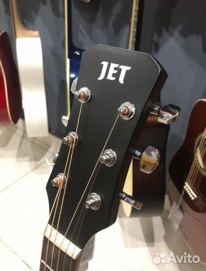 Электро акустическая гитара JET JDE-255 BKS