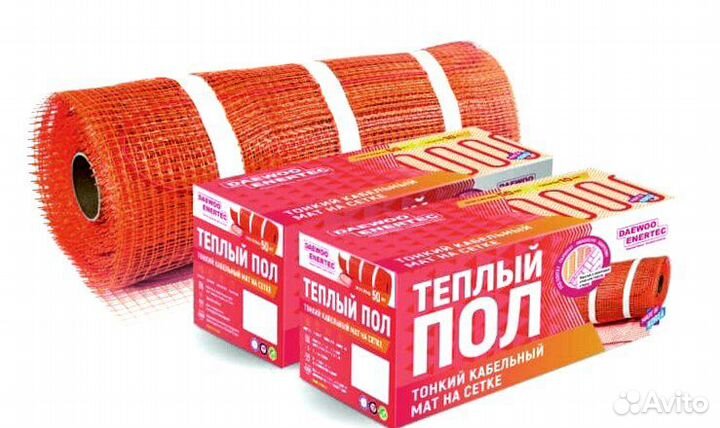 Кабельный мат для теплого пола daewoo enertec