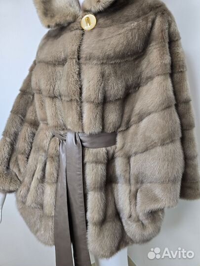 Шуба норковая летучая мышь 46-52 размер