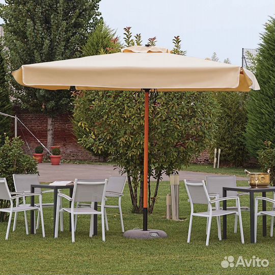 Зонт уличный. Зонт на центральной опоре. Зонт для