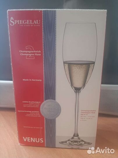 Бокалы для шампанского и напитков новые