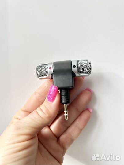 Микрофон беспроводной мини стерео для телефона