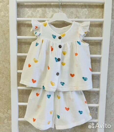 Муслиновый костюм на девочку