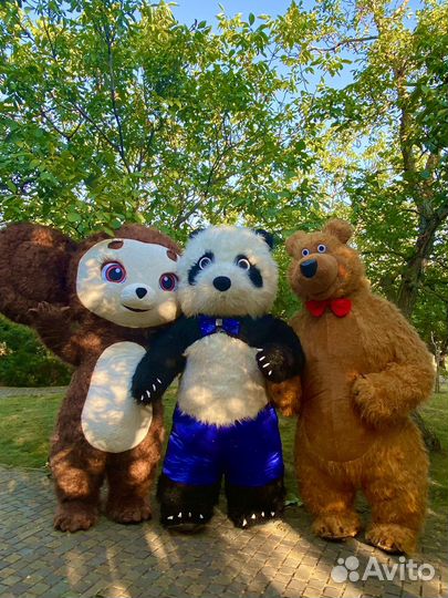 Мишка аниматор панда медведь ростовая кукла