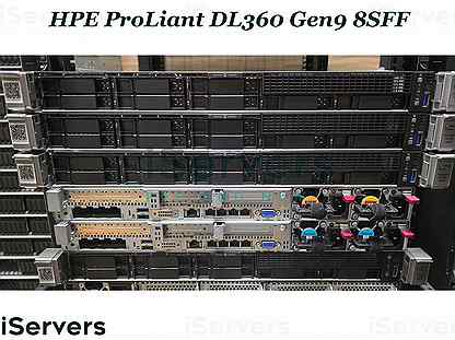 Сервер HP ProLiant DL360 Gen9 2xE5-2667v4 64GB