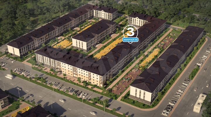 2-к. квартира, 55,7 м², 4/4 эт.
