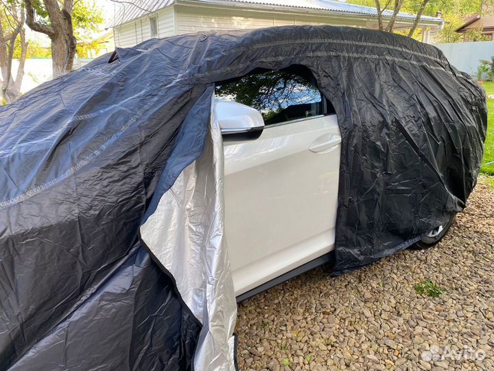 Автотент чехол для защиты кузова авто от осадков