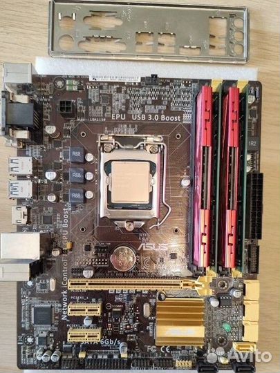 Комплект LGA1150 с xeon E3-1220v3 и 16Гб