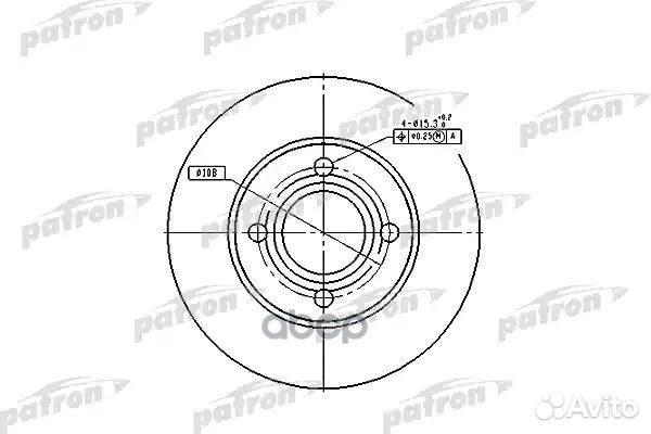 Диск тормозной передн audi: 100 76-82, 100 82-9