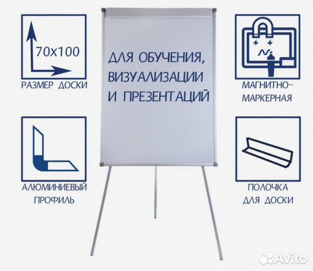 Флипчарт, доска флипчарт магнитно маркерный