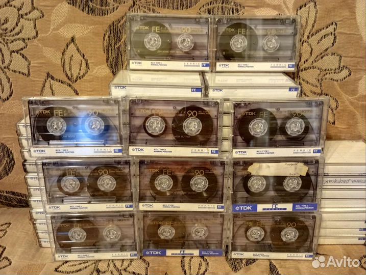 Аудиокассеты Tdk Fe 90 ferric с записью