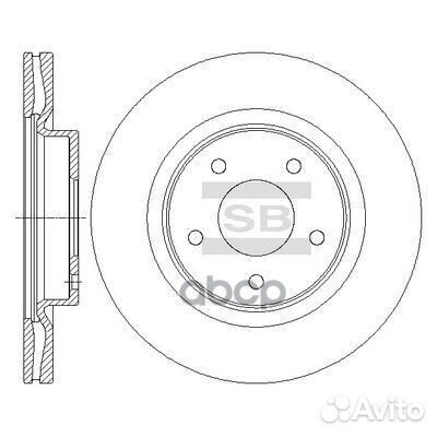 Диск тормозной Nissan Teana 2.5-3.5 08 SD4223 S