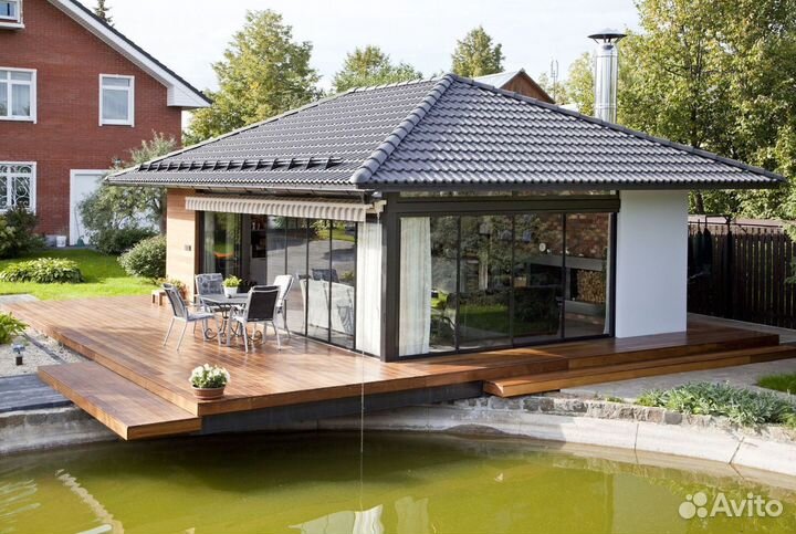 Остекление террас, веранд, беседок