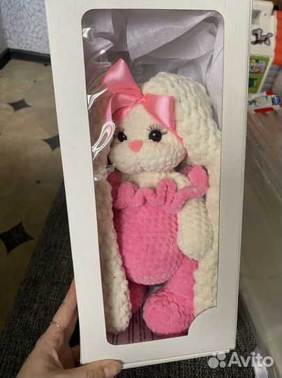 Заяц зайка вязаная ручной работы