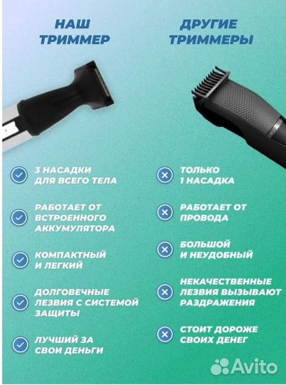 Триммер для бороды и усов