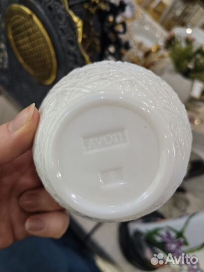 Паштетница курочка из молочного стекла