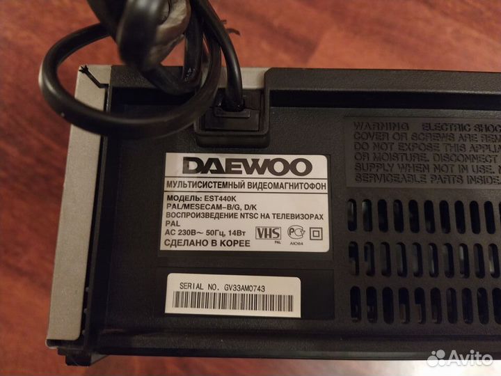 Видеомагнитофон Daewoo EST440k