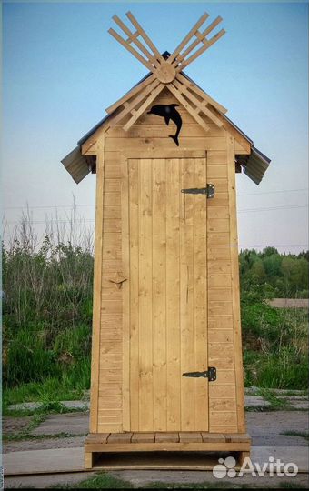 Дачный туалет деревянный с установкой кпг 503