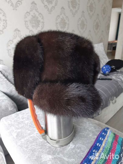 Норковая шапка мужская