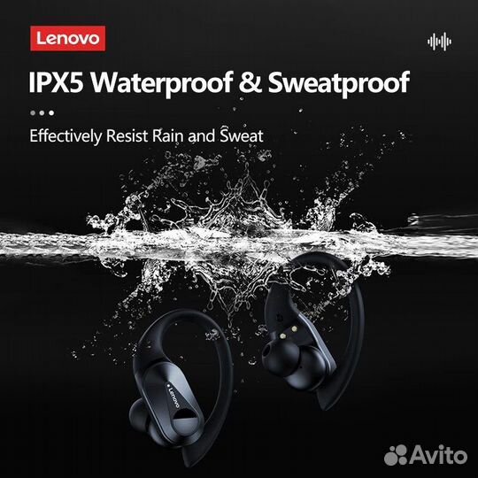 Спортивные наушники Lenovo LP75 Bluetooth 5,3 Hi-F