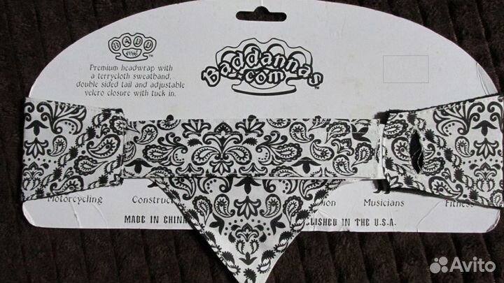 Кастомная головная повязка-бандана со стразами