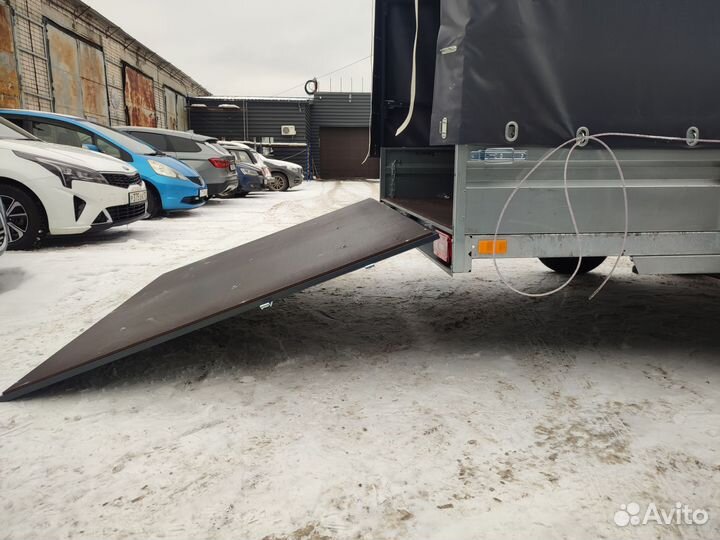 Прицеп двухосный 3.5х1.8 + высокий тент 1.8м