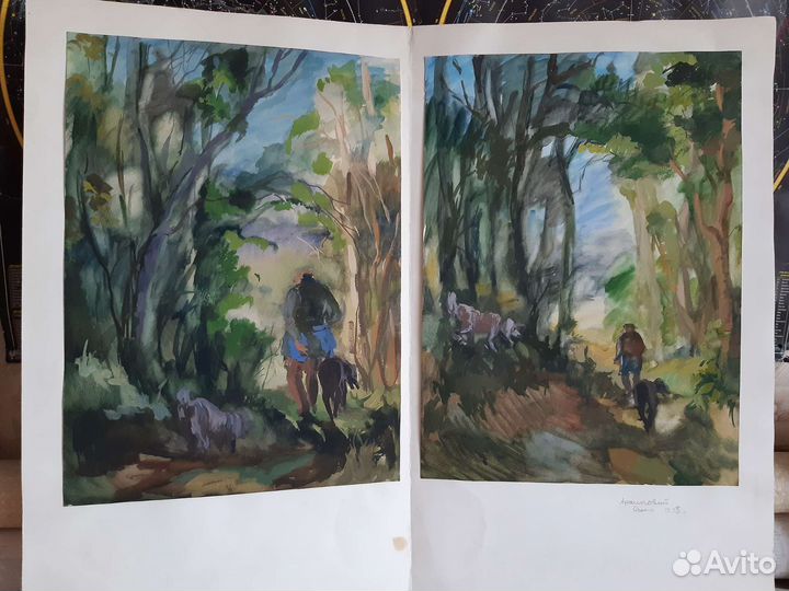 Картины акварель