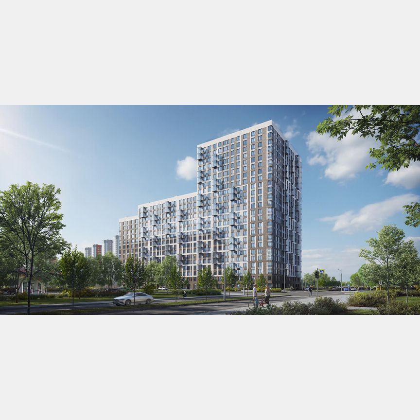 2-к. квартира, 53,5 м², 2/23 эт.