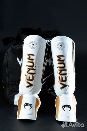 Защита голени и стопы Venum White