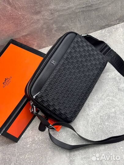 Сумка мужская hermes кроссбоди новая коллекция