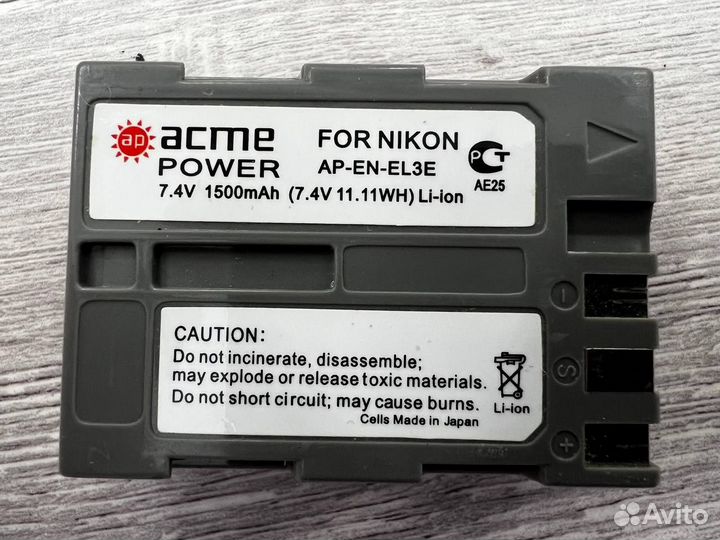 Аккумулятор acme AP-EN-EL3E для Nikon