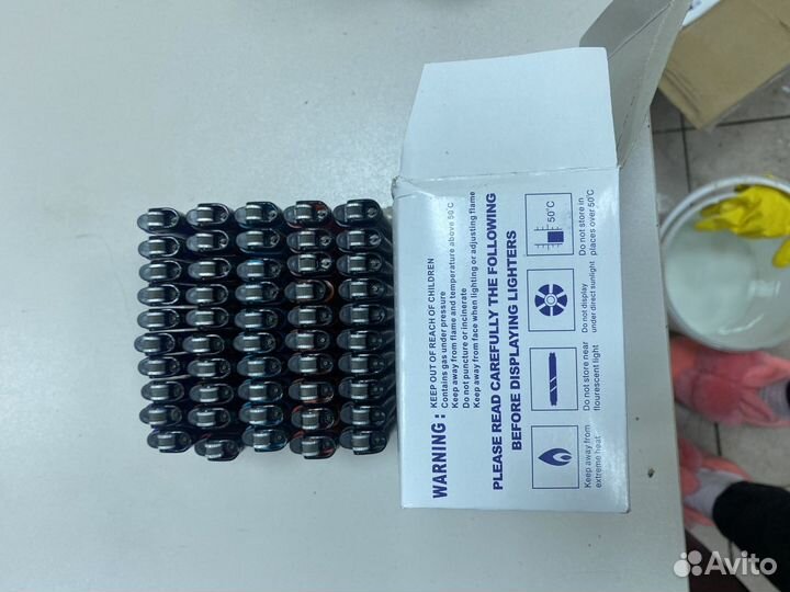 Зажигалка кремниевая для сигарет50 штук оптом