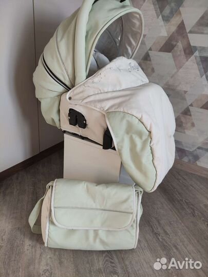 Коляска 2 в 1 indigo эко кожа