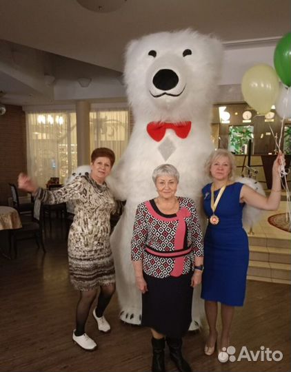 Белый мишка поздравление, медведь на праздник