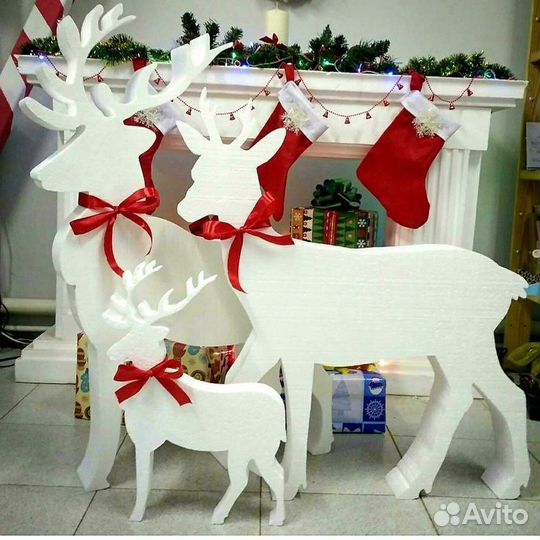 Новогодний декор из пенопласта