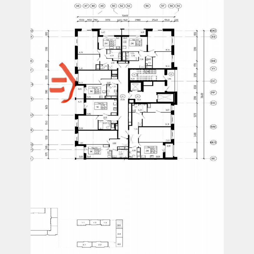 1-к. квартира, 31,6 м², 14/21 эт.