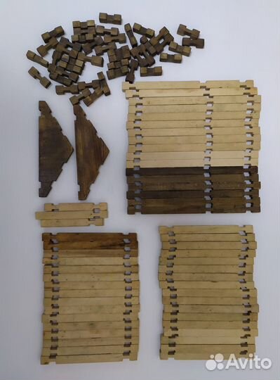 Деревянный конструктор СССР Разборный домик