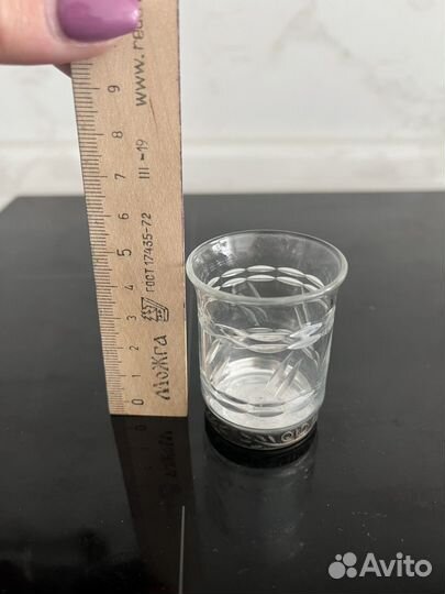 Стопки хрустальные с мельхиором СССР