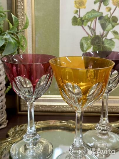 Фужеры из цветного хрусталя