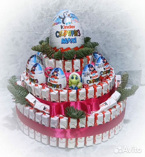 Букеты,торты из Киндер шоколада
