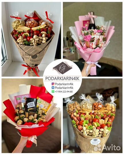 Букет из мыльных роз и конфет