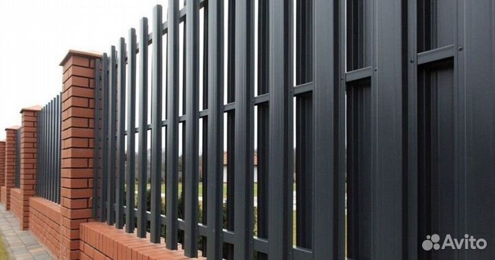 Шахматный штакетник