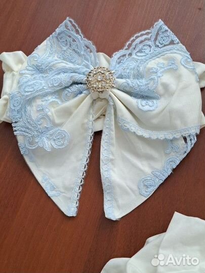 Бант на выписку (есть пеленка уголок)