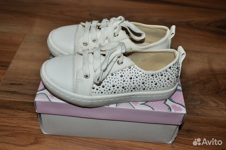 Белые кеды для девочки Сказка 28