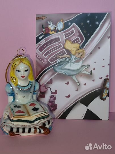 Елочныа игрушка Алиса в стране чудес