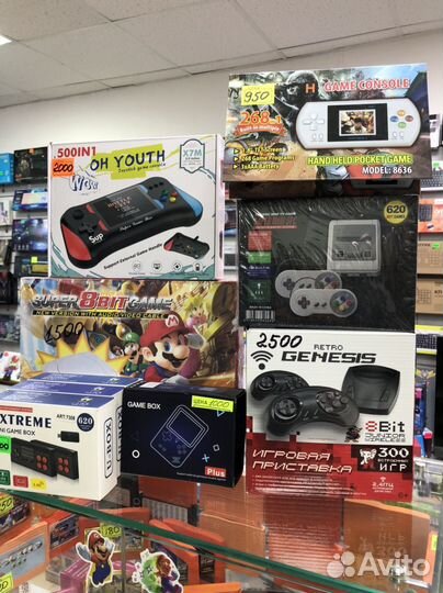 Sega Dendy Сега Денди 8 и 16 бит bit новые