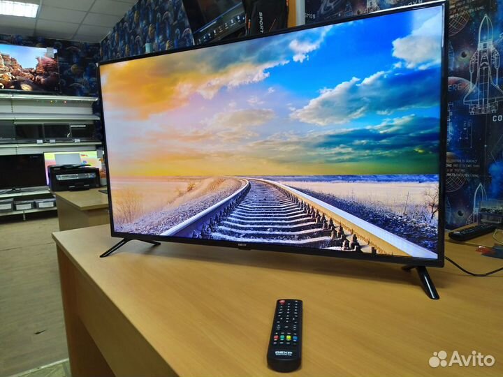 Доставка. 108 см FHD 1920x1080 DVT T2 2020 года