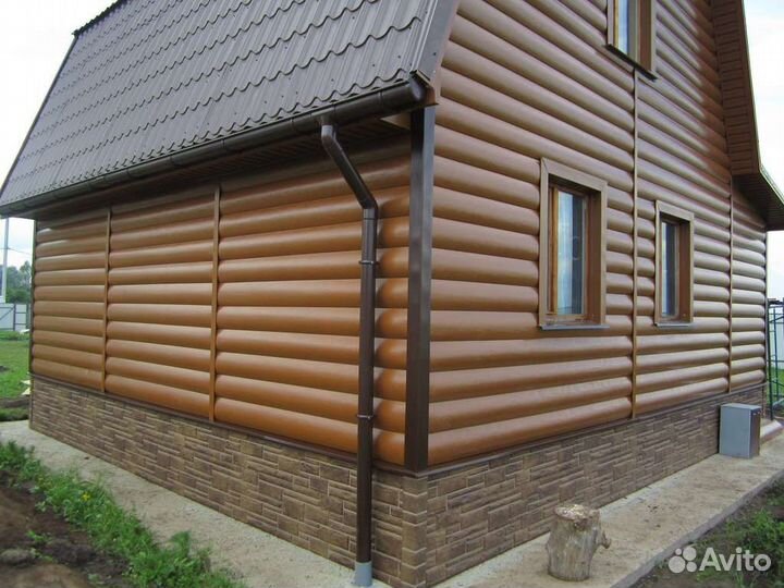 Обшивка дома из блок-хауса