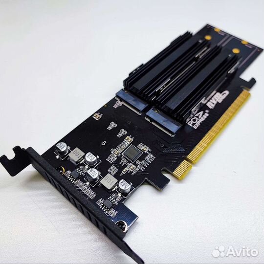 Контроллер PCI-E - 4x NVMe M.2 PCIe 4.0