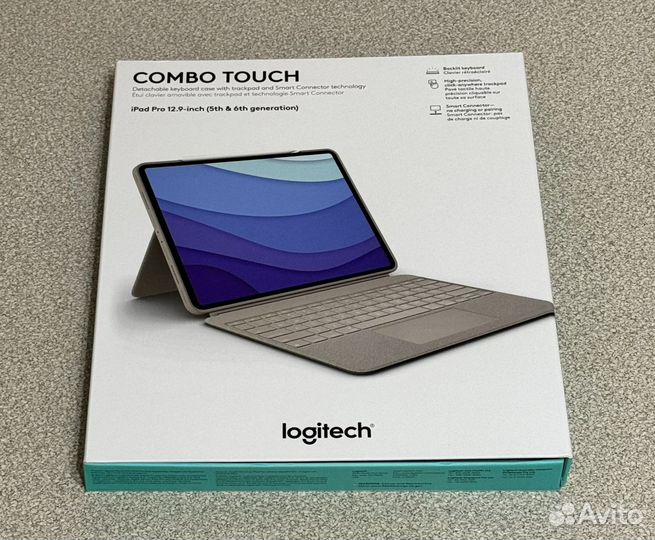 Чехол-клавиатура logitech combo touch для iPad pro
